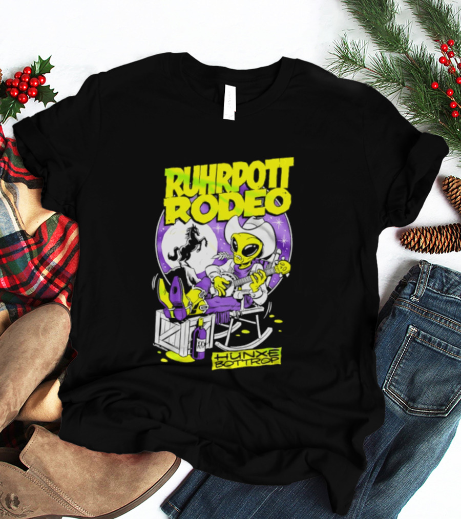 Ruhrpott Rodeo Hunxe Bottrop Extraterrestrial Banjo Player T-Shirt