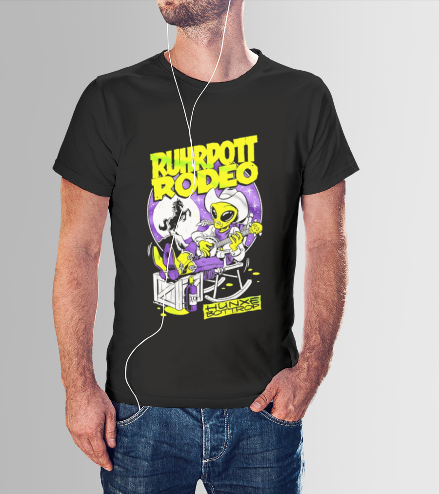 Ruhrpott Rodeo Hunxe Bottrop Extraterrestrial Banjo Player T-Shirt
