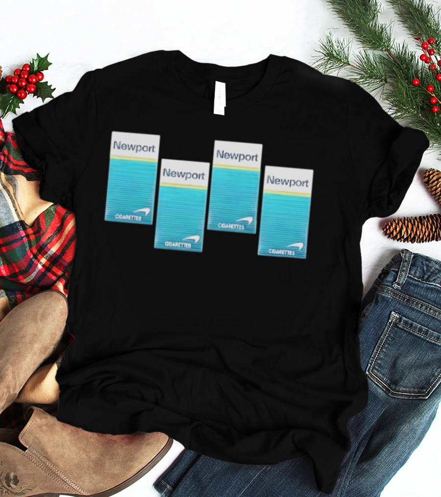 Newport Menthol Cigarettes Iconic Tobacco Packs T-Shirt