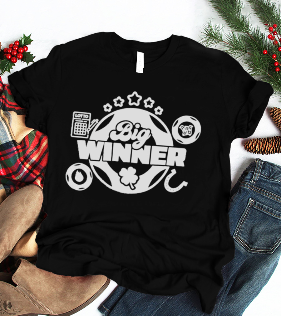 SC Education Lottery Big Winner Horseshoe Clover Luck T-Shirt