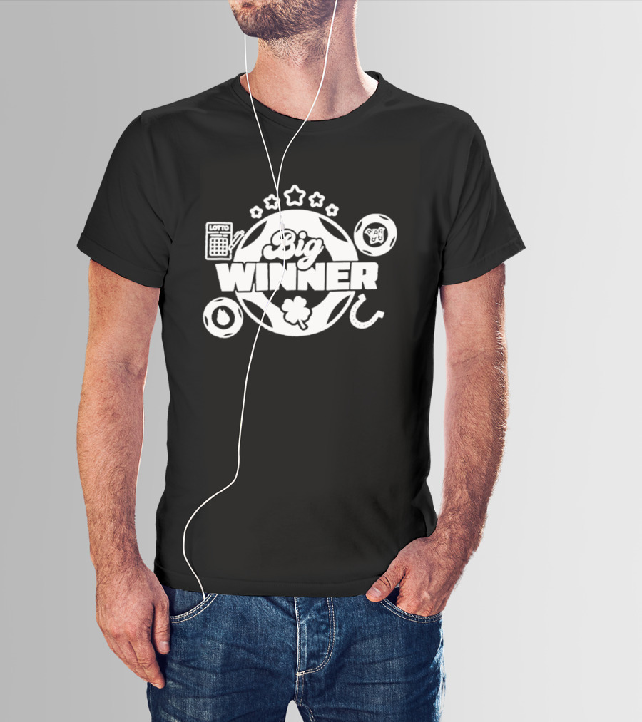 SC Education Lottery Big Winner Horseshoe Clover Luck T-Shirt