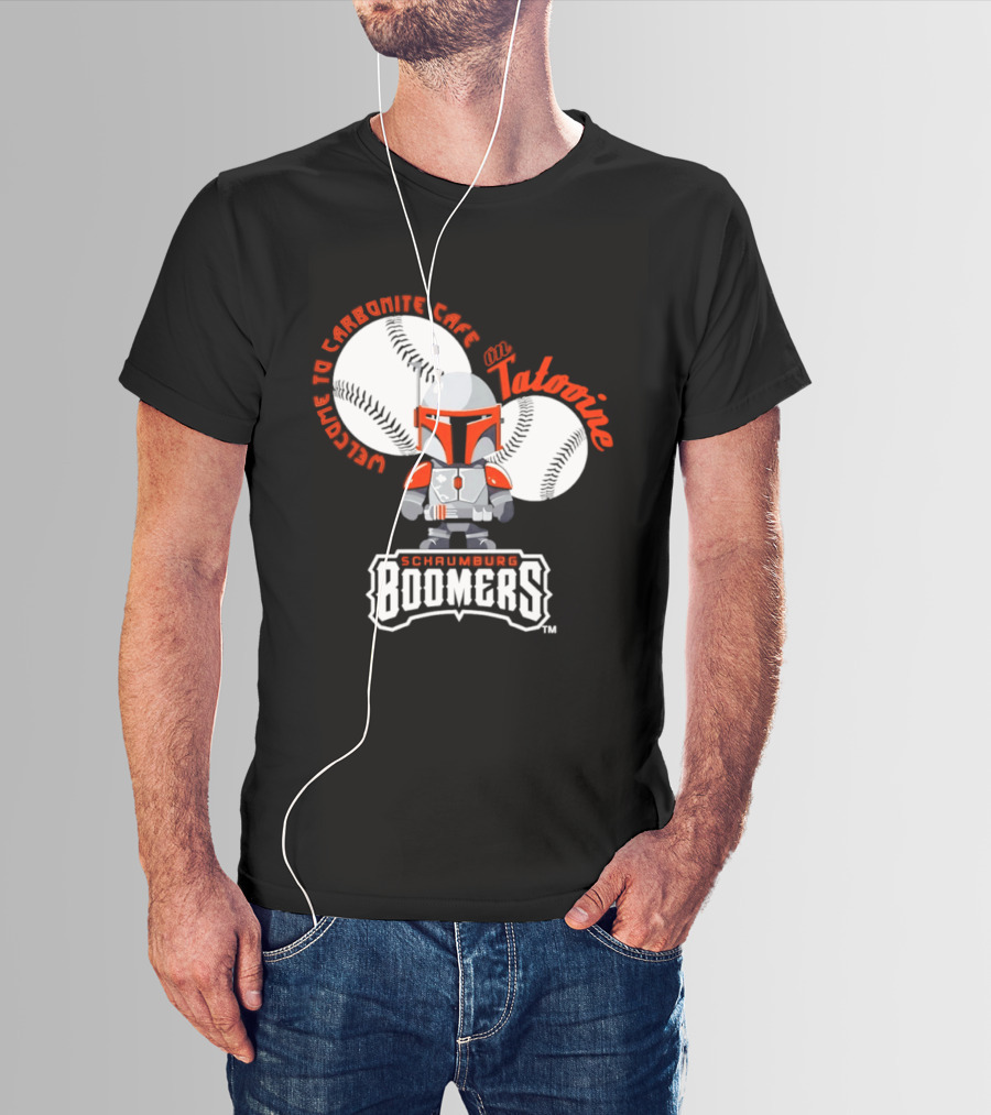 Schaumburg Boomers Welcome To Carbonite Cafe On Tatooine T-Shirt