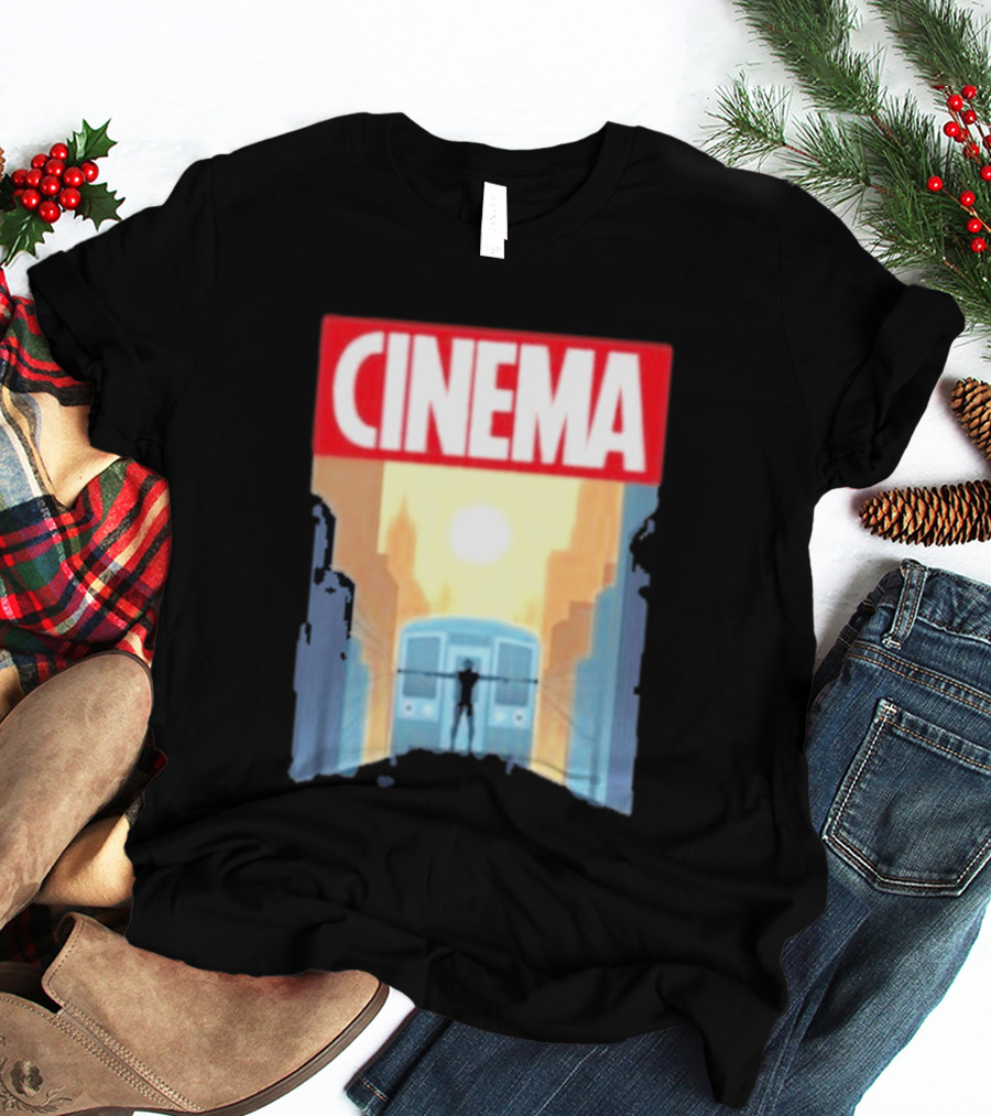 Screencrush Cinema Spidey Subway Sunset Scene T-Shirt