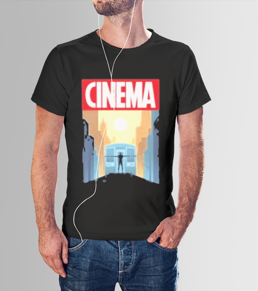 Screencrush Cinema Spidey Subway Sunset Scene T-Shirt