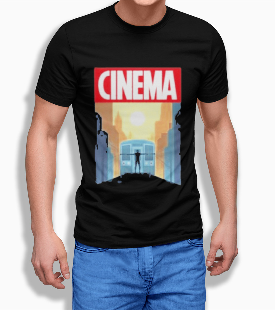 Screencrush Cinema Spidey Subway Sunset Scene T-Shirt