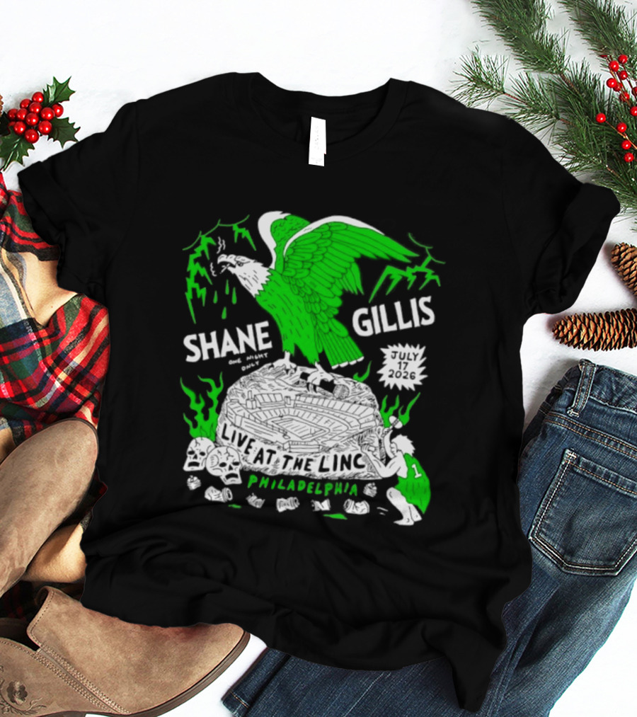Shane Gillis Live At The Linc Philadelphia July 17 2026 Eagle T-Shirt