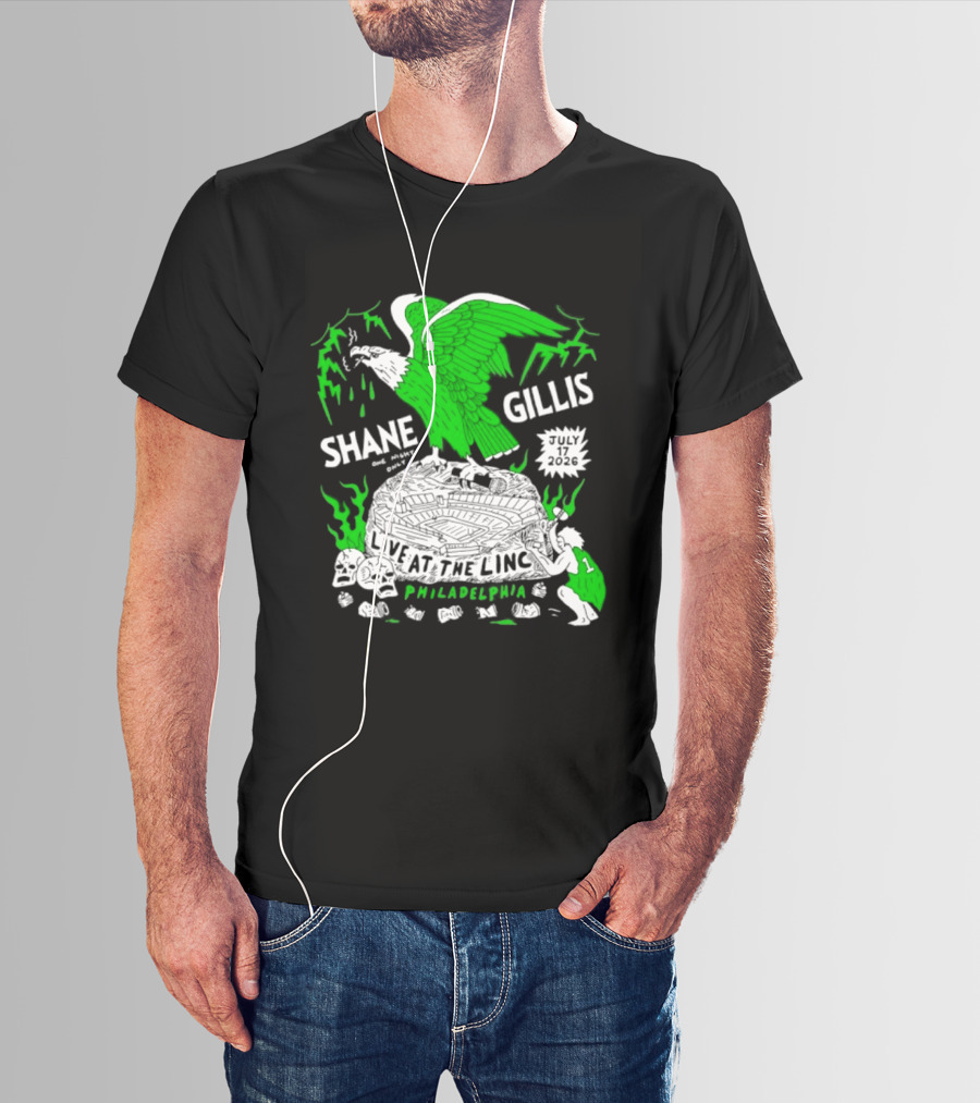 Shane Gillis Live At The Linc Philadelphia July 17 2026 Eagle T-Shirt