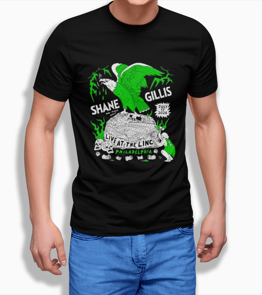 Shane Gillis Live At The Linc Philadelphia July 17 2026 Eagle T-Shirt