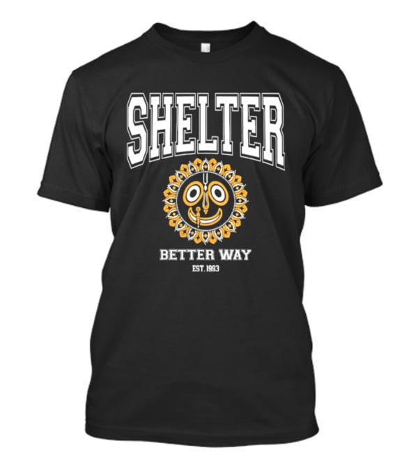 Shelter Better Way Est 1993 Hardcore Punk Sun Face Circle T-Shirt