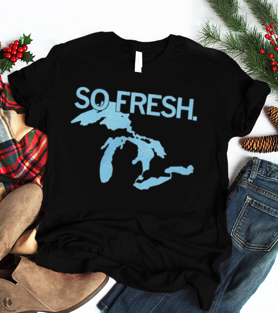So Fresh Great Lakes Map T-Shirt