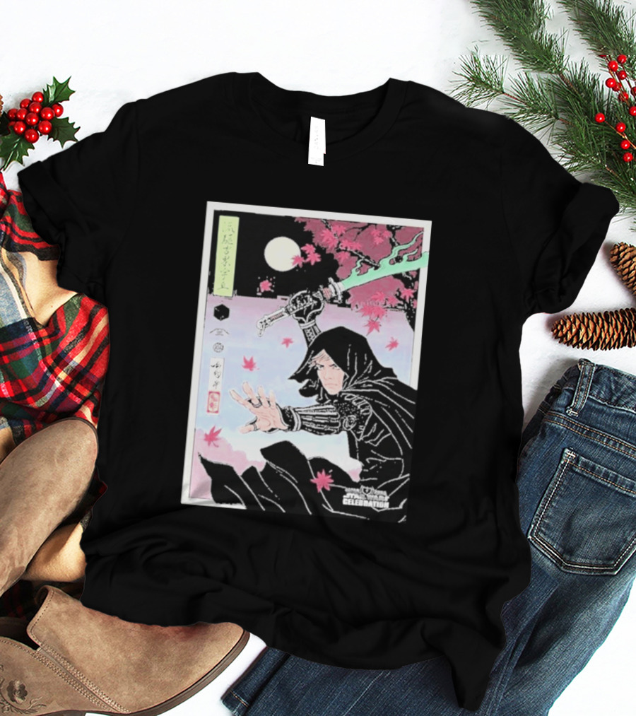 Star Wars Celebration Japan 2025 Luke Skywalker Samurai Art Final Reveal T-Shirt
