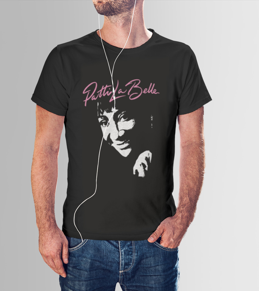 Patti LaBelle Signature Pink Name White Face T-Shirt