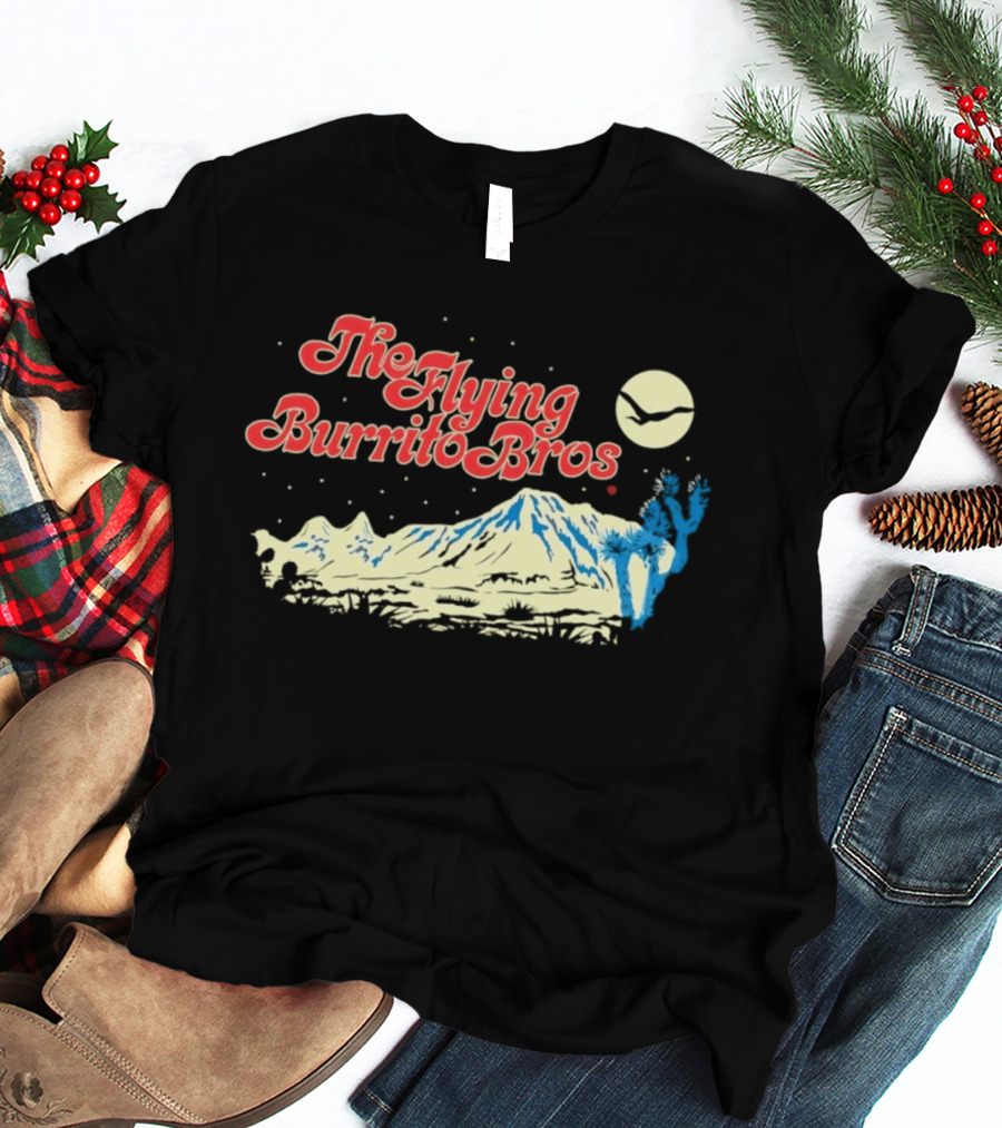 The Flying Burrito Bros Desert Moon Cactus Band T-Shirt