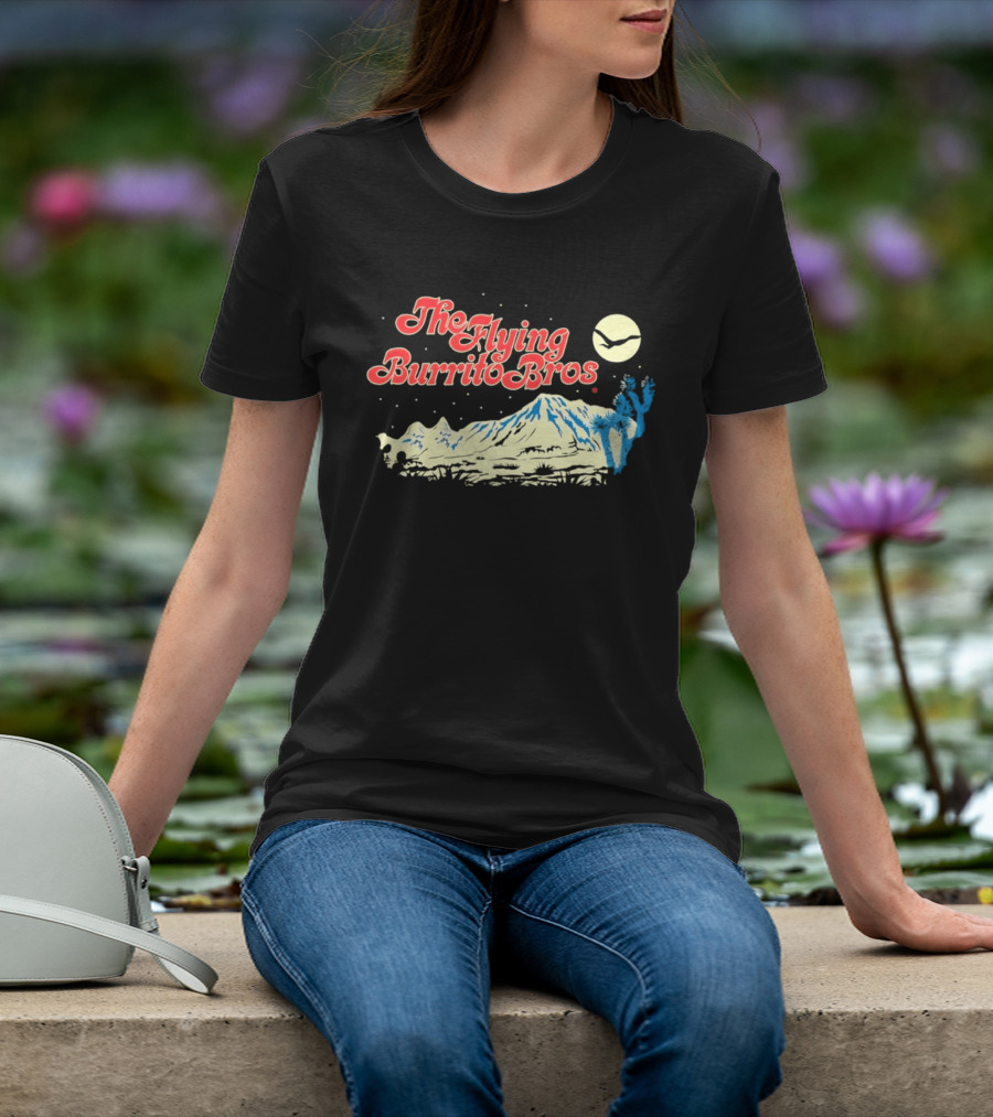The Flying Burrito Bros Desert Moon Cactus Band T-Shirt