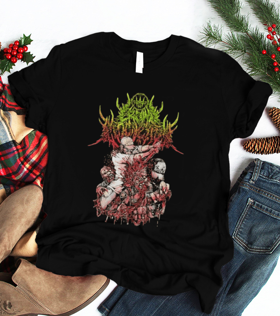 Police Brutality Zombie Death Metal Gore T-Shirt
