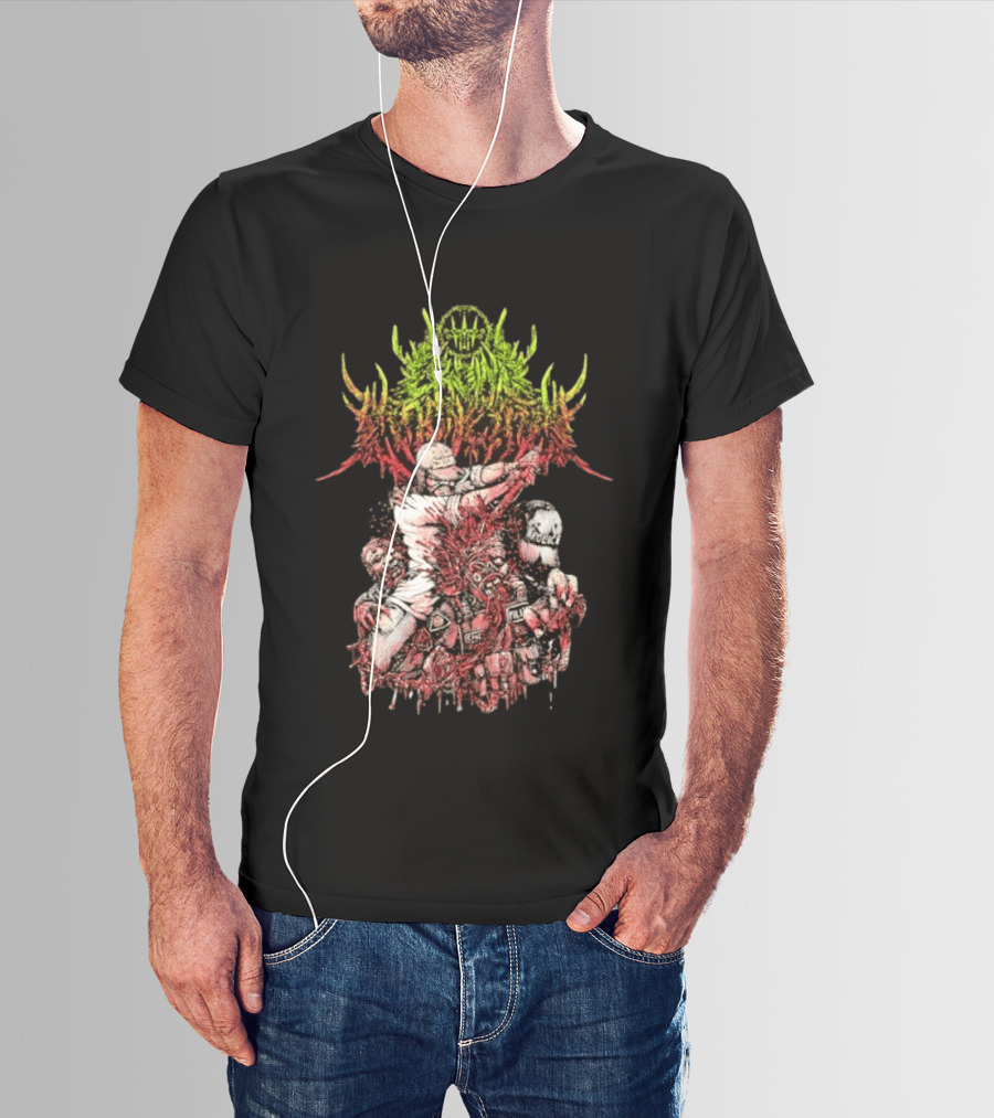Police Brutality Zombie Death Metal Gore T-Shirt