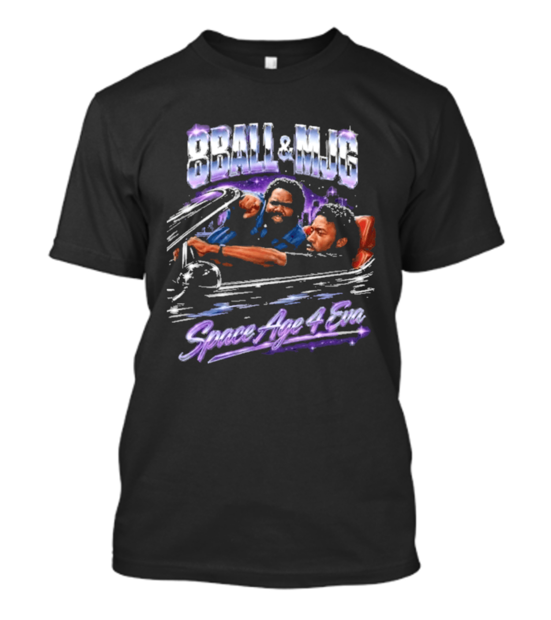 8Ball & MJG Space Age 4 Eva Retro Style Rap T-Shirt
