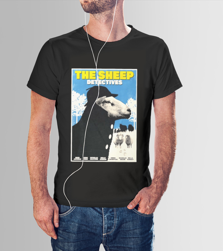 The Sheep Detectives Hugh Jackman Hong Chau Nicholas Galitzine Molly Gordon Emma Thompson Nicholas Braun Bella Ramsey T-Shirt