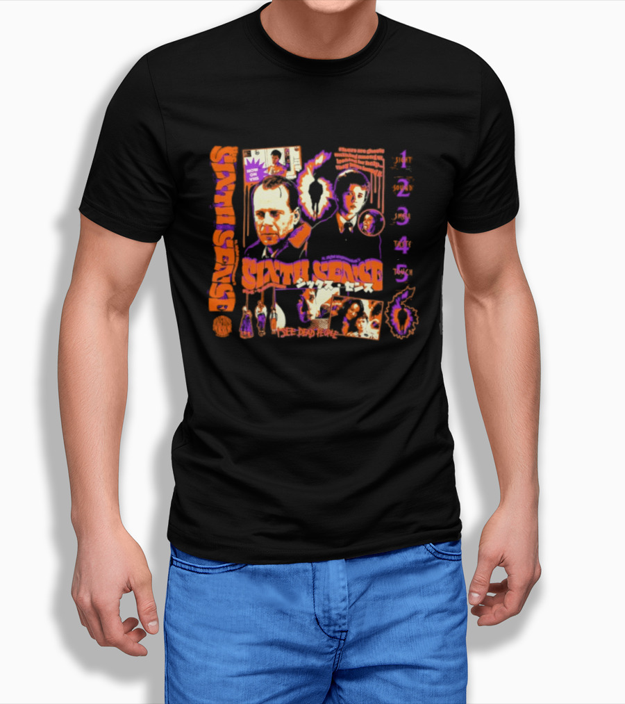 The Sixth Sense I See Dead People Movie With Characters T-Shirt
