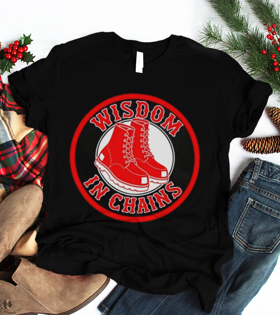Wisdom In Chains Red Boots Hardcore Punk Band T-Shirt