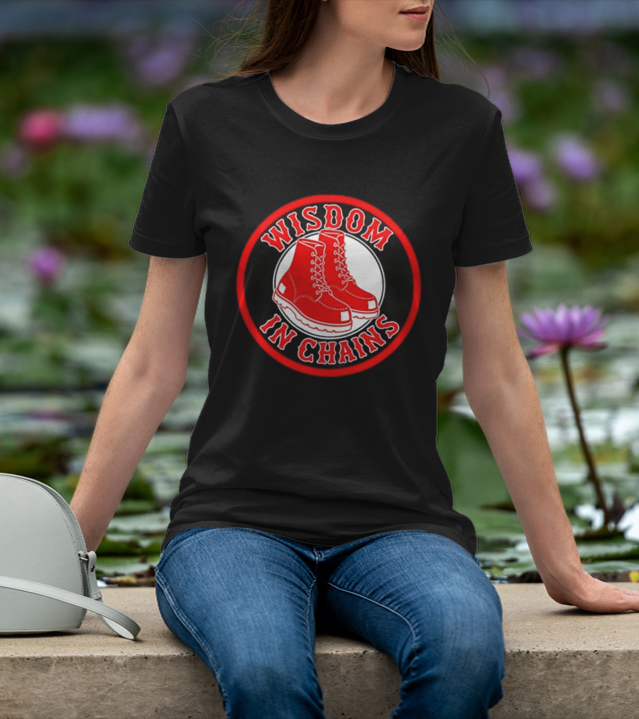 Wisdom In Chains Red Boots Hardcore Punk Band T-Shirt
