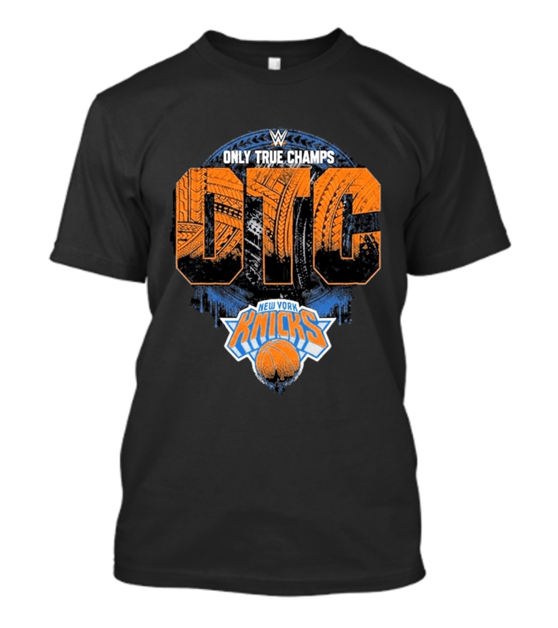 WWE Only True Champs OTC New York Knicks Basket T-Shirt