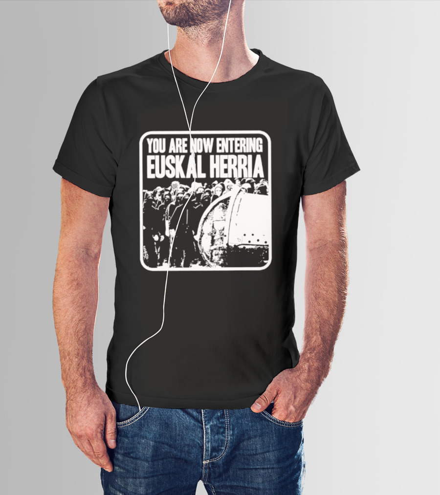 You Are Now Entering Euskal Herria Cosmic Tentacles Studio Edition Historic Basque Country Graffiti T-Shirt