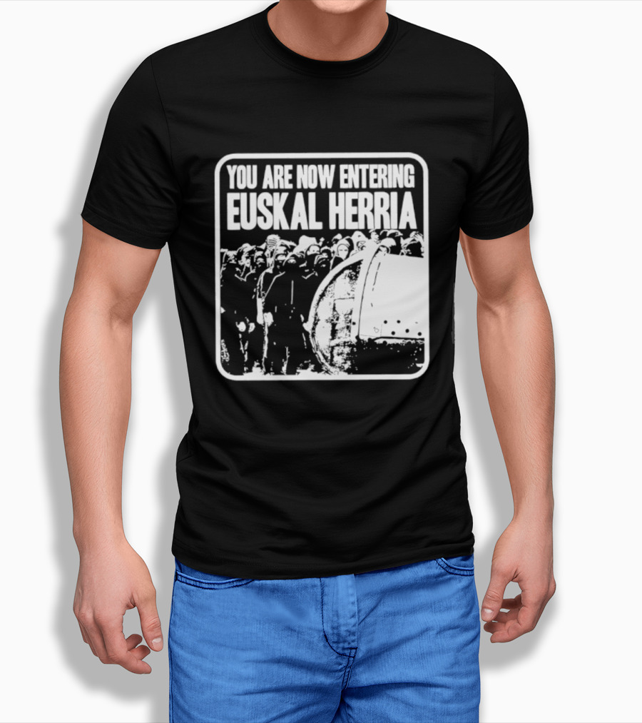 You Are Now Entering Euskal Herria Cosmic Tentacles Studio Edition Historic Basque Country Graffiti T-Shirt