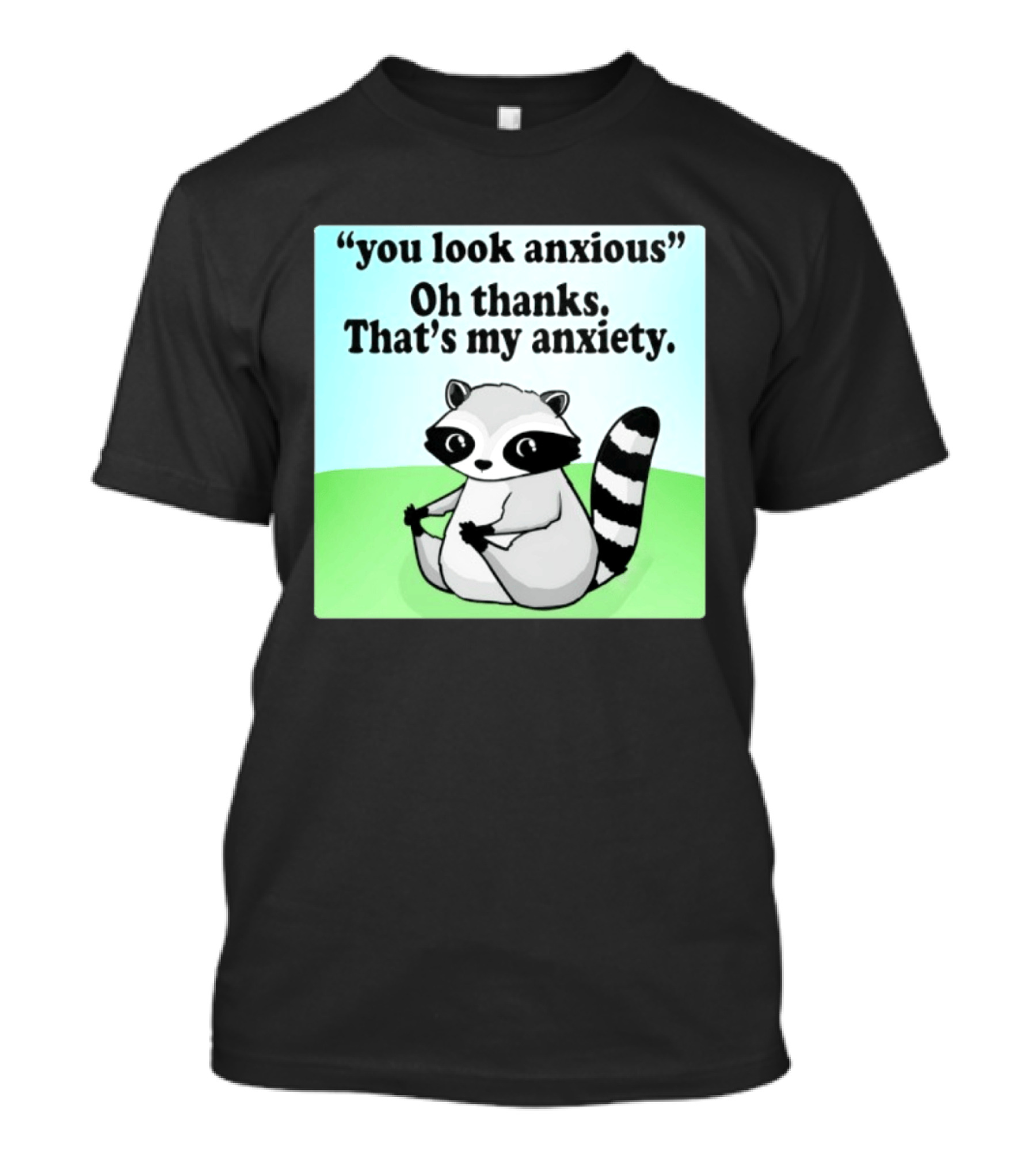 Raccoon You Look Anxious Oh Thanks That's My Anxiety T-Shirt