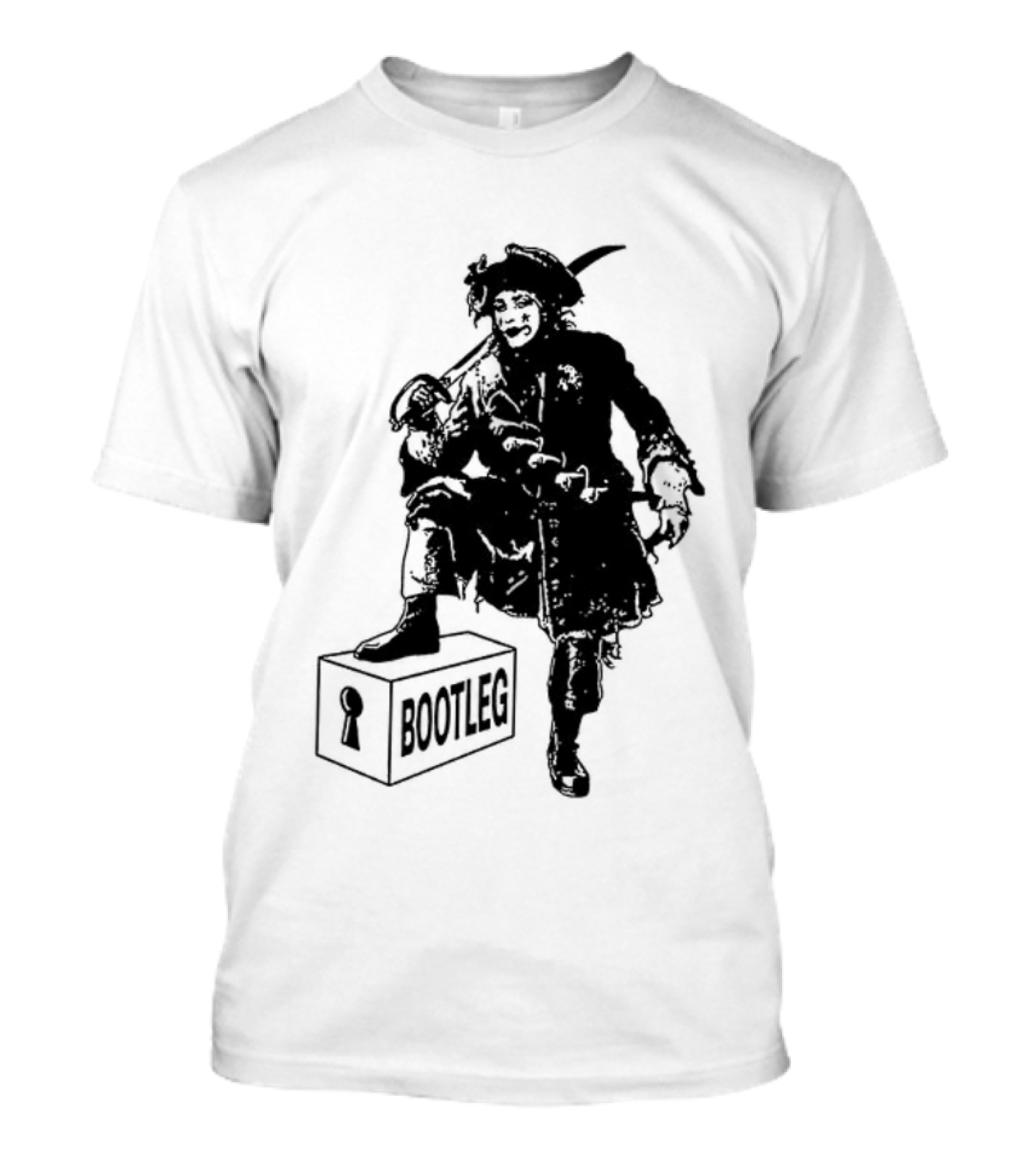 Bootleg The Garden Ghosts Spirits Shades Spectres Apparitions Pirate 2 Sided T-Shirt