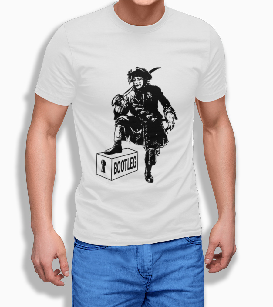 Bootleg The Garden Ghosts Spirits Shades Spectres Apparitions Pirate 2 Sided T-Shirt