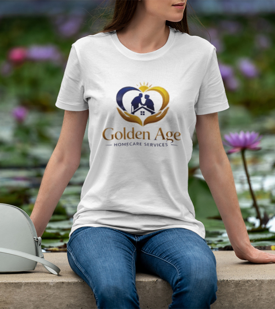Golden Age Homecare Services Elderly Care Compassion And Support T-Shirt