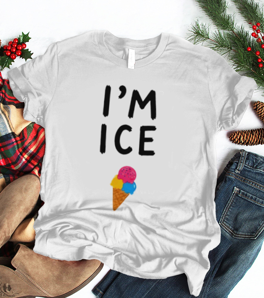 I'm Ice Cream Dessert Fun Colorful Cone T-Shirt