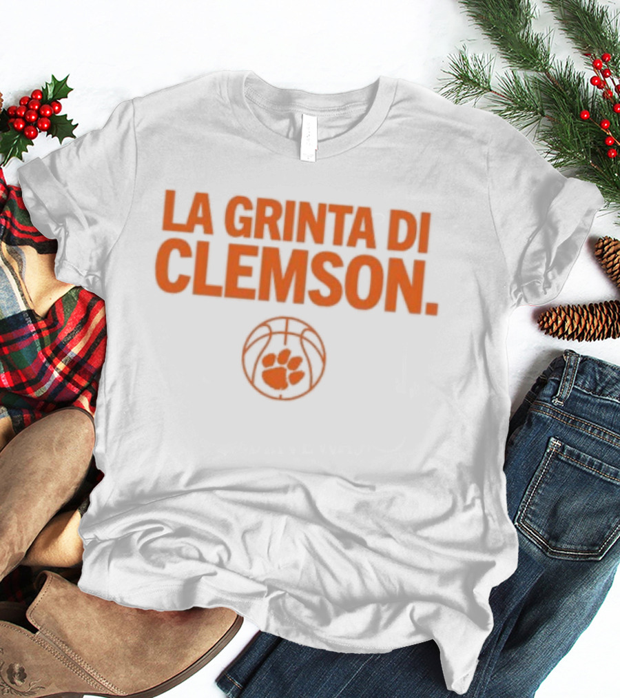 La Grinta Di Clemson Tigers Basketball Paw T-Shirt