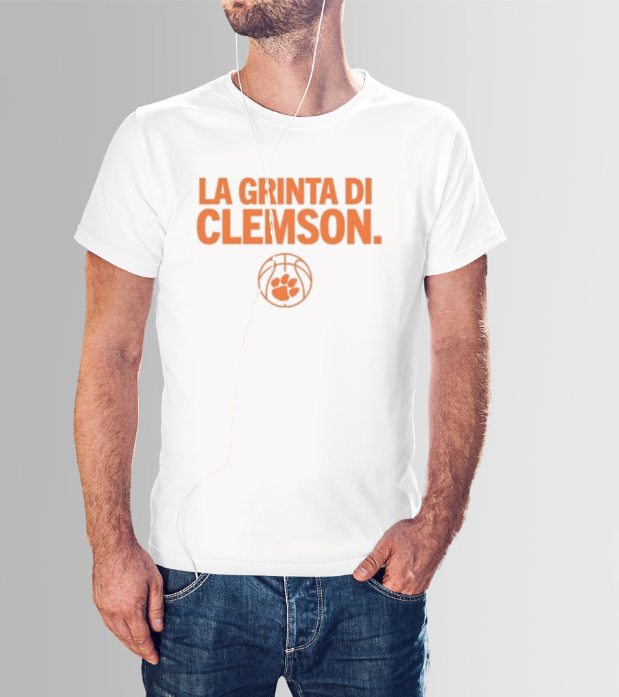 La Grinta Di Clemson Tigers Basketball Paw T-Shirt