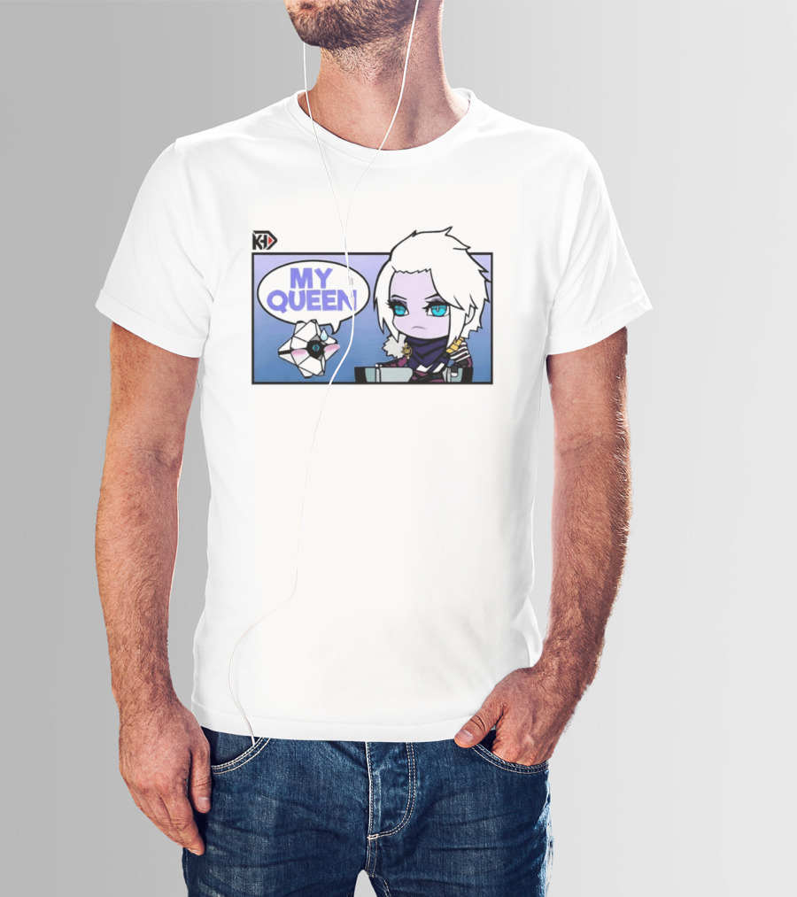 Mara Simp My Queen Chibi Character With Ghost Companion T-Shirt