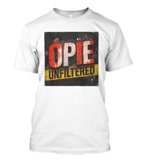 Opie Unfiltered Podcast Eye Graffiti Cityscape T-Shirt