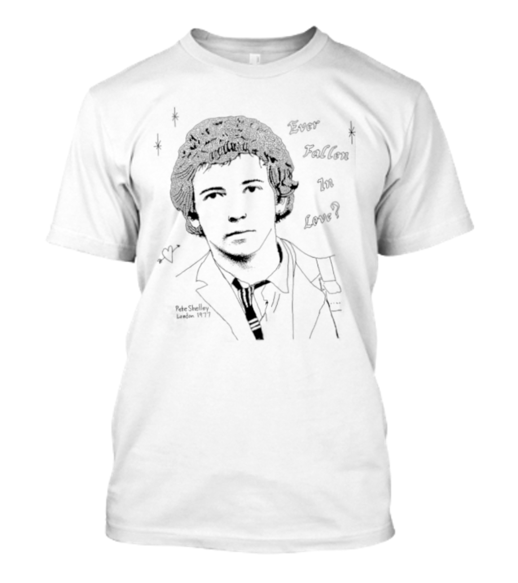 Pete Shelley Ever Fallen In Love London 1977 Buzzcocks Punk Rock T-Shirt