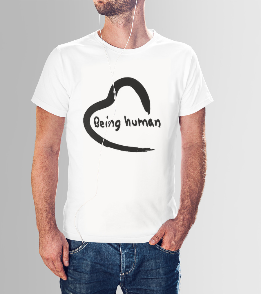 Salman Khan Being Human Heart Logo Coffee T-Shirt