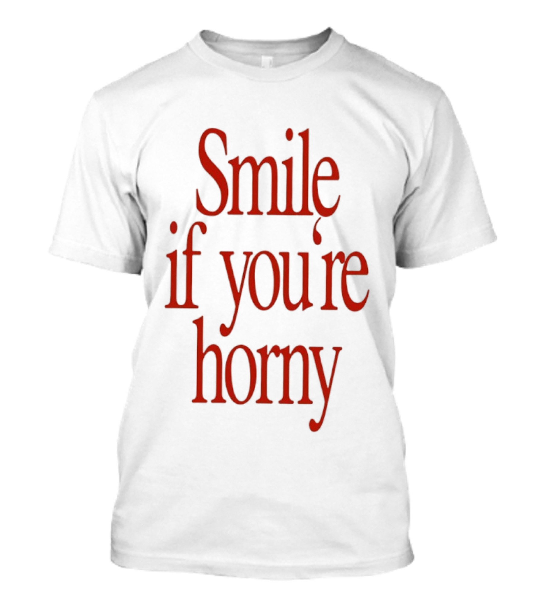 Smile If You're Horny Fun T-Shirt