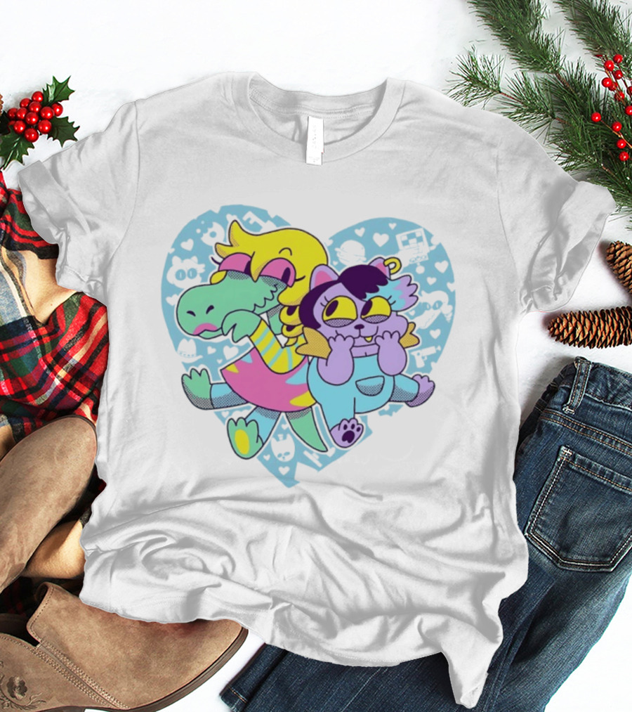So Hyped 10th Anniversary Undertale Deltarune Heart Characters T-Shirt