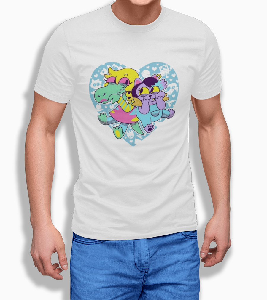 So Hyped 10th Anniversary Undertale Deltarune Heart Characters T-Shirt