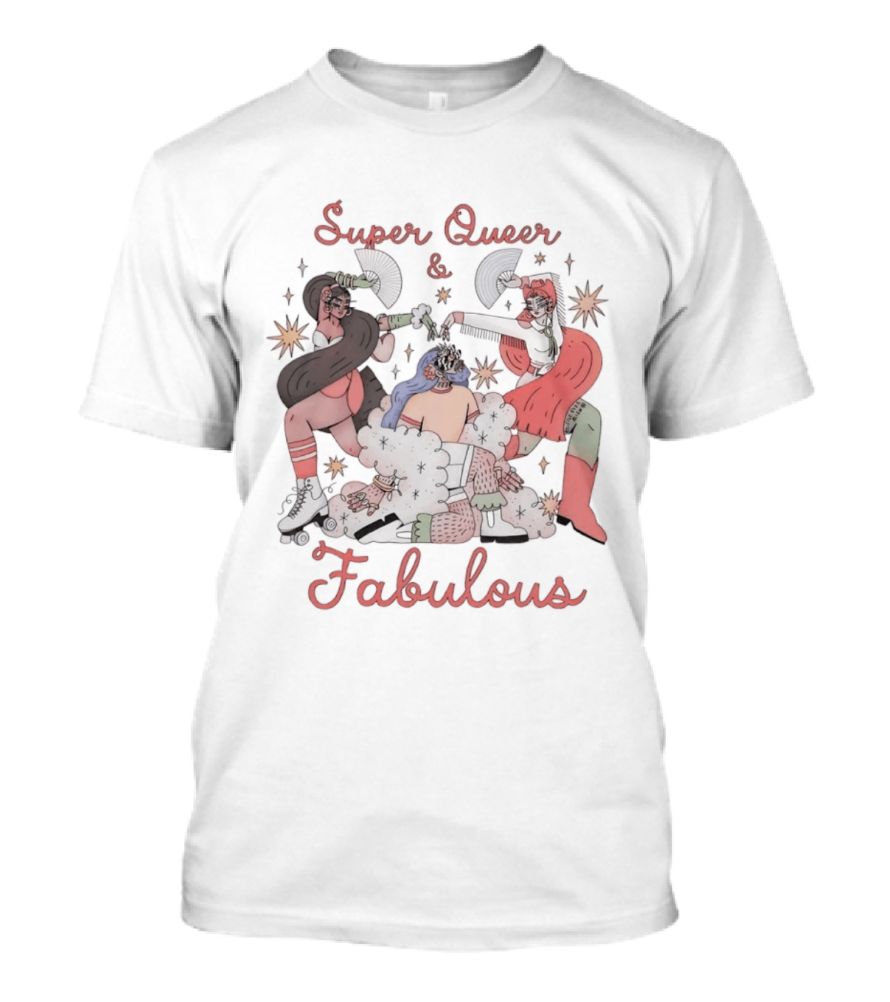 Super Queer Fabulous LGBTQ Pride Inclusive Energetic Celebration T-Shirt
