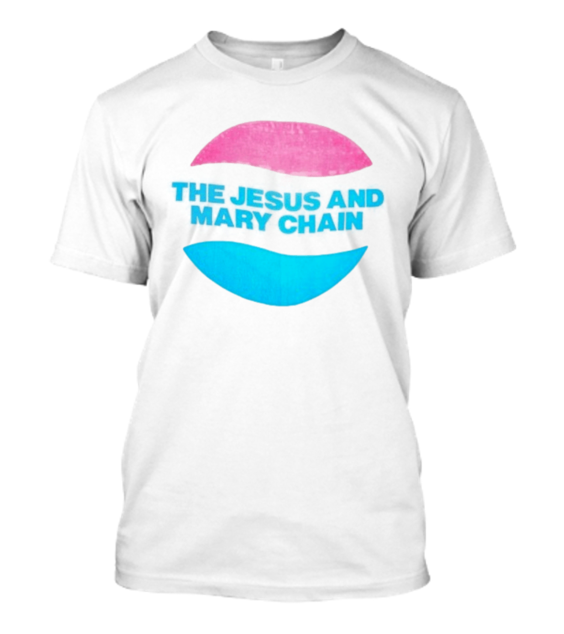 The Jesus And Mary Chain Pink Blue Lips Alternative Rock T-Shirt