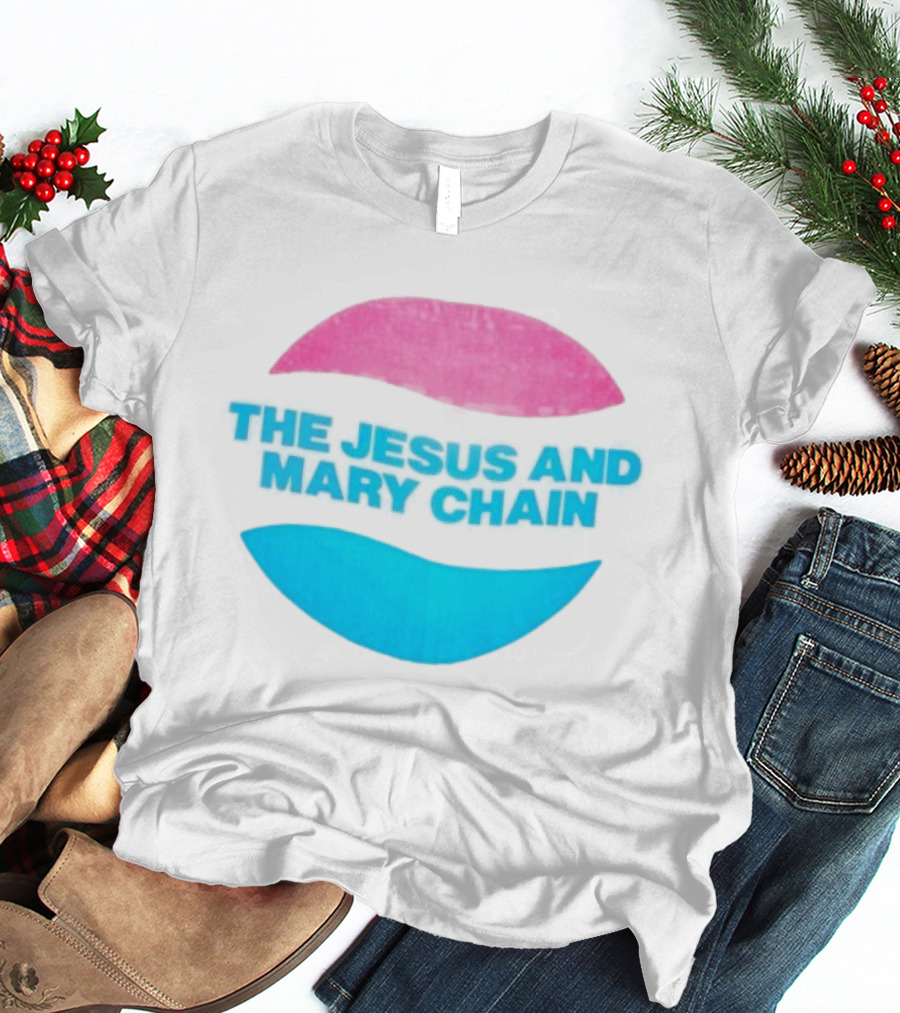 The Jesus And Mary Chain Pink Blue Lips Alternative Rock T-Shirt