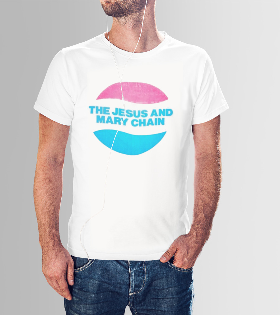 The Jesus And Mary Chain Pink Blue Lips Alternative Rock T-Shirt
