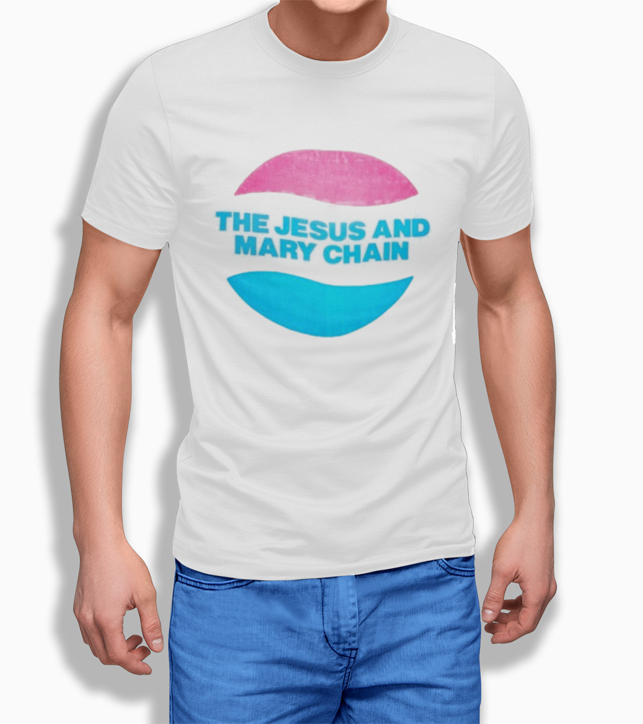 The Jesus And Mary Chain Pink Blue Lips Alternative Rock T-Shirt