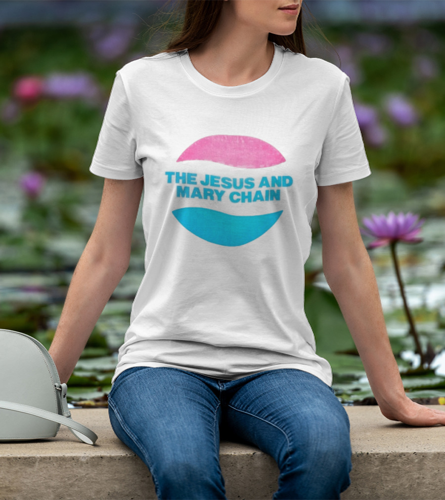 The Jesus And Mary Chain Pink Blue Lips Alternative Rock T-Shirt