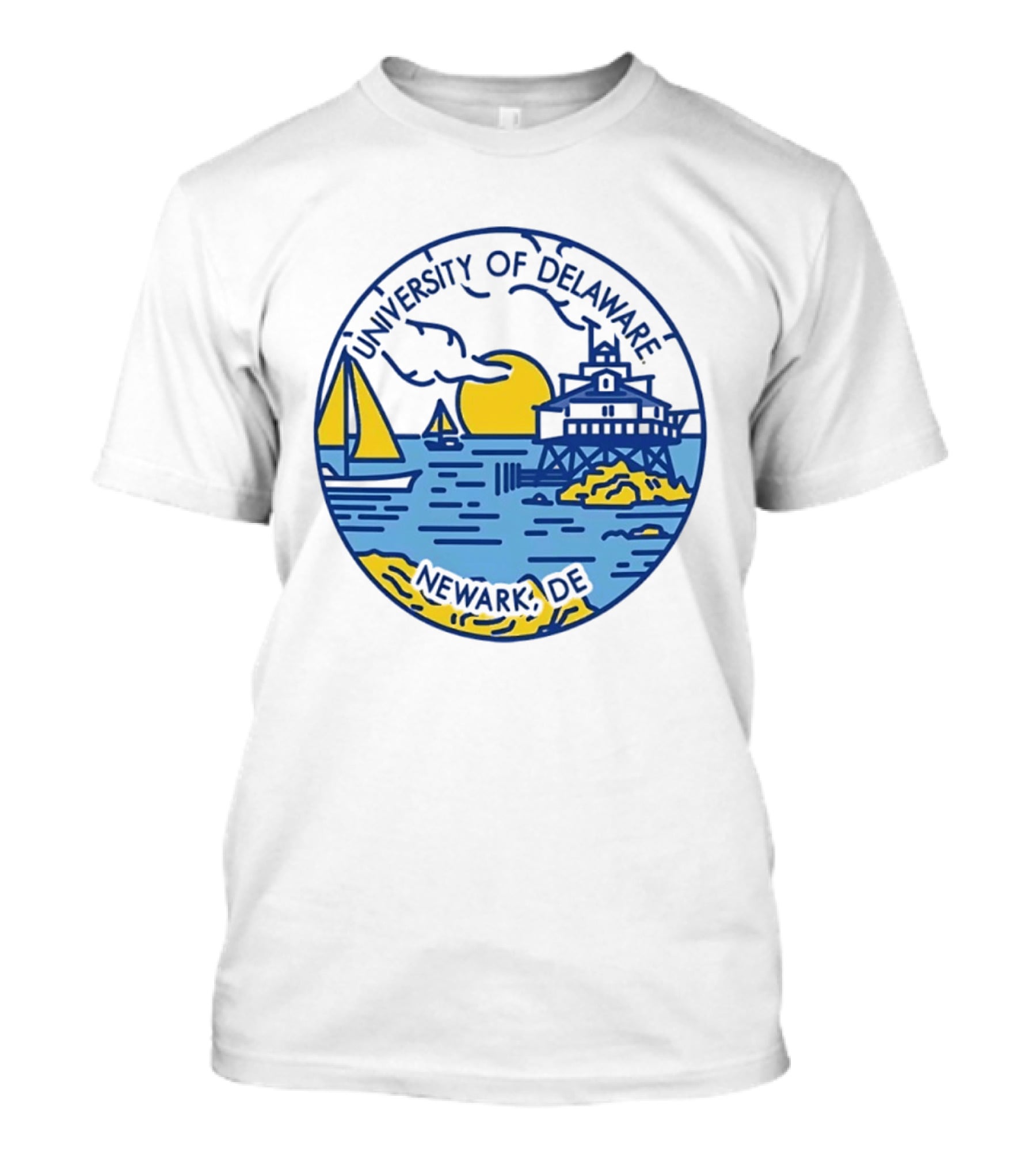University Of Delaware Newark DE Scenic Coastal Sunset T-Shirt