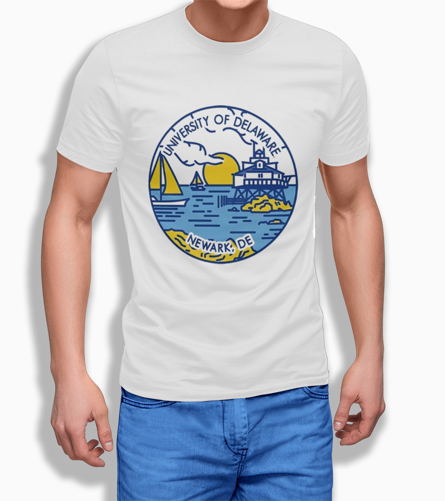 University Of Delaware Newark DE Scenic Coastal Sunset T-Shirt